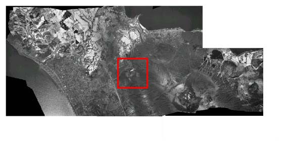 whole area photo after eruption