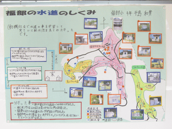 画像：福部の水道のしくみ