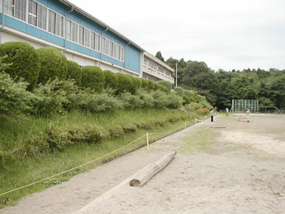 校舎の北側の状況