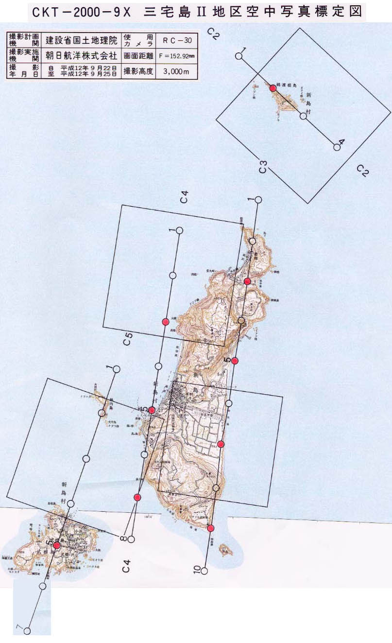 撮影コースC2からC5の撮影地点