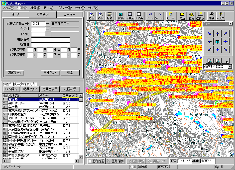 数値地図25000(地名・公共施設)を利用した地図Viewerの画面
