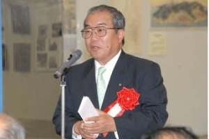 写真:祝辞(上市町長)