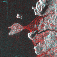 Comparative images of coastal changes