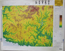 画像：高度分布図：「江住」（仙台市長賞）