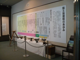 写真：「国土地理院のあゆみ」展