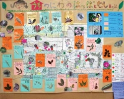 作品：うちのにわのはっぱとむしまっぷ
