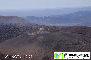 火口の様子４（10時02分）の画像