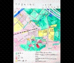 作品：長坂の昔と今 －地図でくらべて－