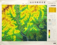 作品：「高度分布図：家山」