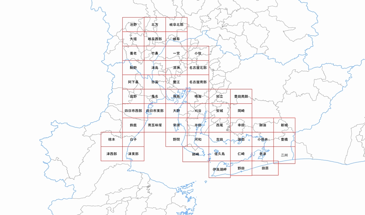 索引図（岐阜・愛知）