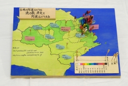 作品：各地の阿波踊りの連の数・歴史と阿波踊り大会