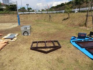 設置位置を決定し、組み立てを開始