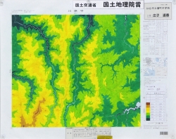 作品：高度分布図：川原平