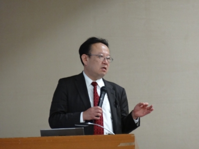 写真：北大・野口教授による講演