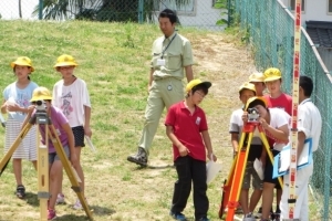 写真:測量実習の様子1