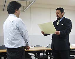 表彰式の写真
