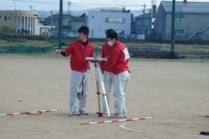 写真:平板測量の様子