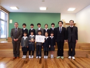 写真:南砺市立 上平小学校の皆さん