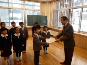 写真:表彰式