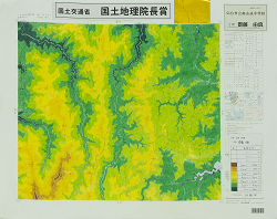 作品：高度分布図（川原平）