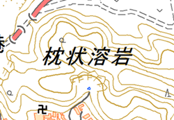 枕状溶岩の画像