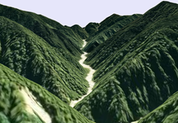 峡谷（V字谷）の画像