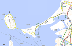 トンボロ及び陸繋島の画像