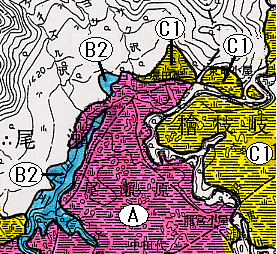 湿地面積の変化を調べている図3