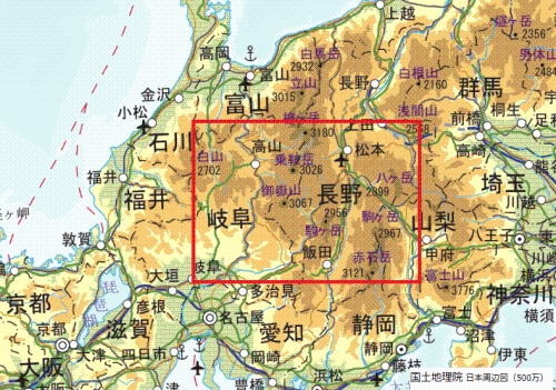 御嶽山の噴火 データ解析範囲