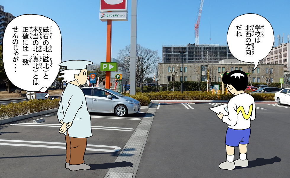 画像：学校の方位