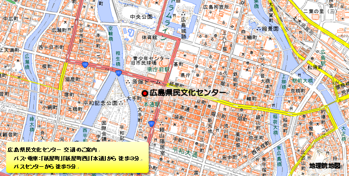県民文化センターの地図を掲載しております