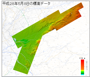 布田川断層帯・日奈久断層帯周辺陰影段彩図（地震前）