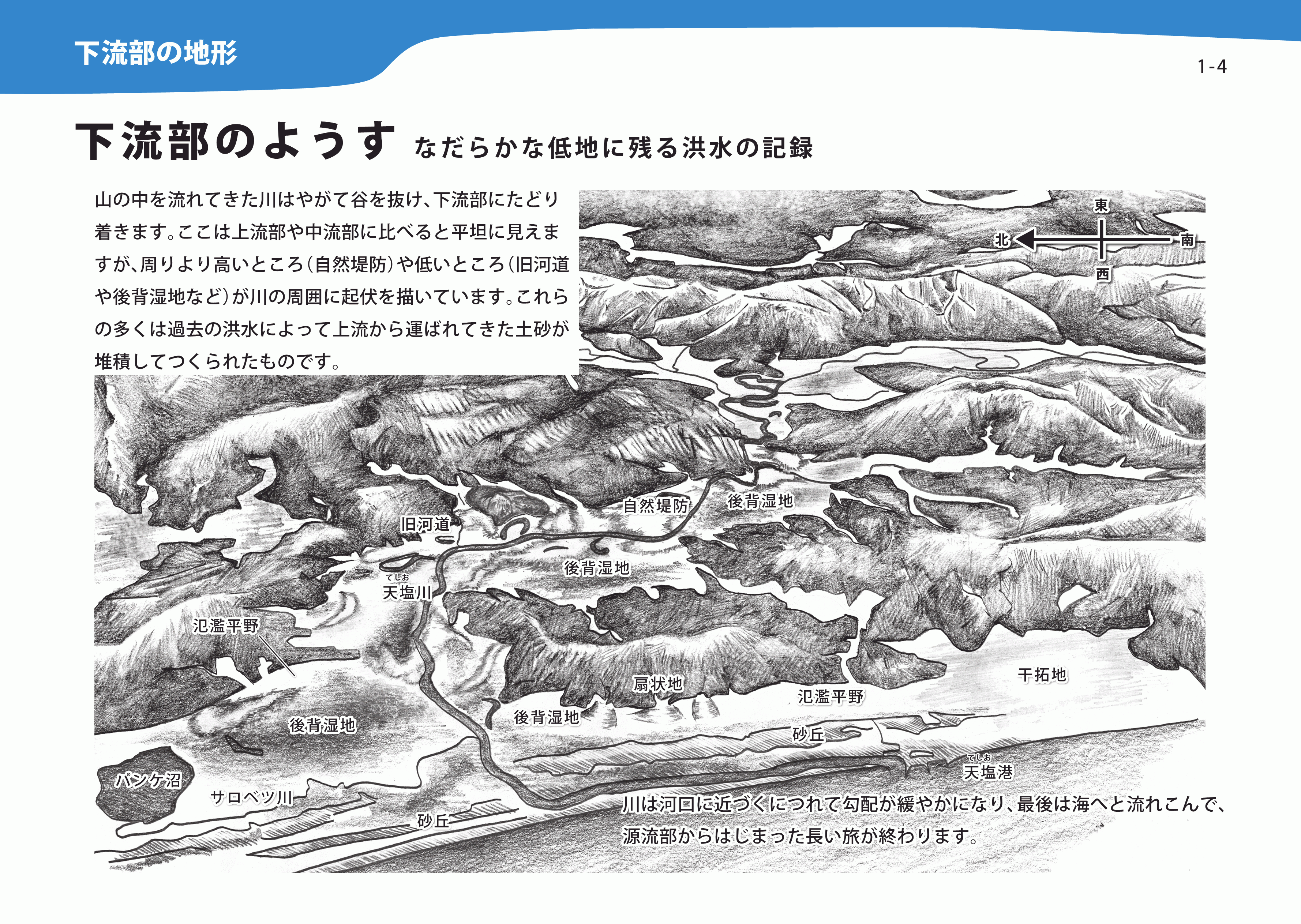 下流部の地形解説