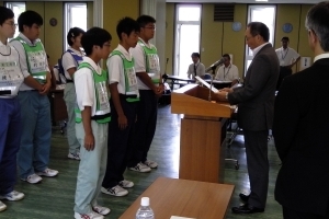 写真：表彰式