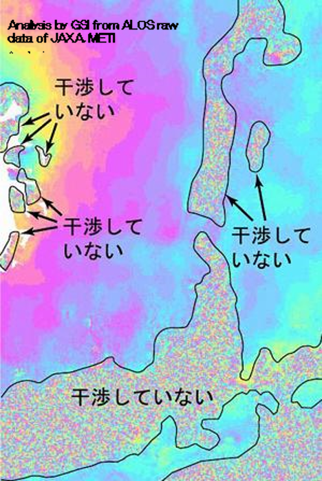 斜面変状でないもの(非干渉域)の例
