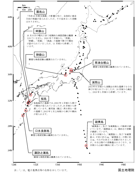 2016年11月全国概況
