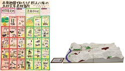 作品：立体地図で知ろう！ 郡上八幡の土砂災害危険箇所