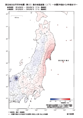 上下の変動量(本震3年後から4年後まで)(PDF形式:758KB)