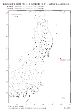 水平変動量（本震6年後から7年後まで）（PDF形式：286KB）