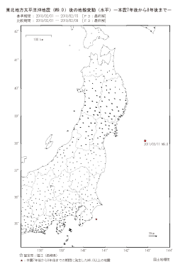 水平変動量（本震7年後から8年後まで）（PDF形式：286KB）