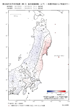 上下の変動量（本震6年後から7年後まで）（PDF形式：303KB）