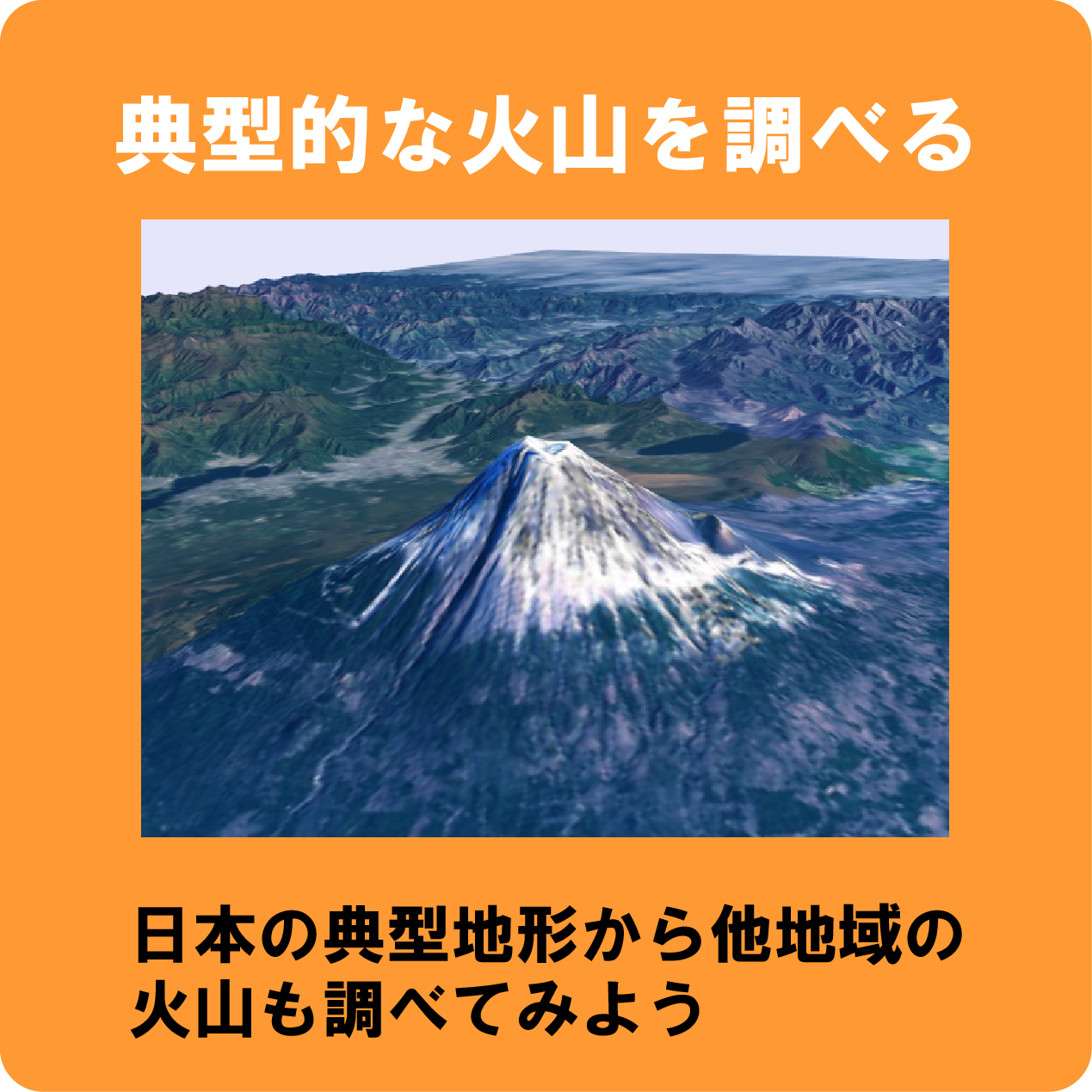 火山地形の典型地形へのリンクアイコン