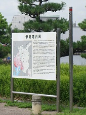 伊勢湾台風浸水位標識の写真