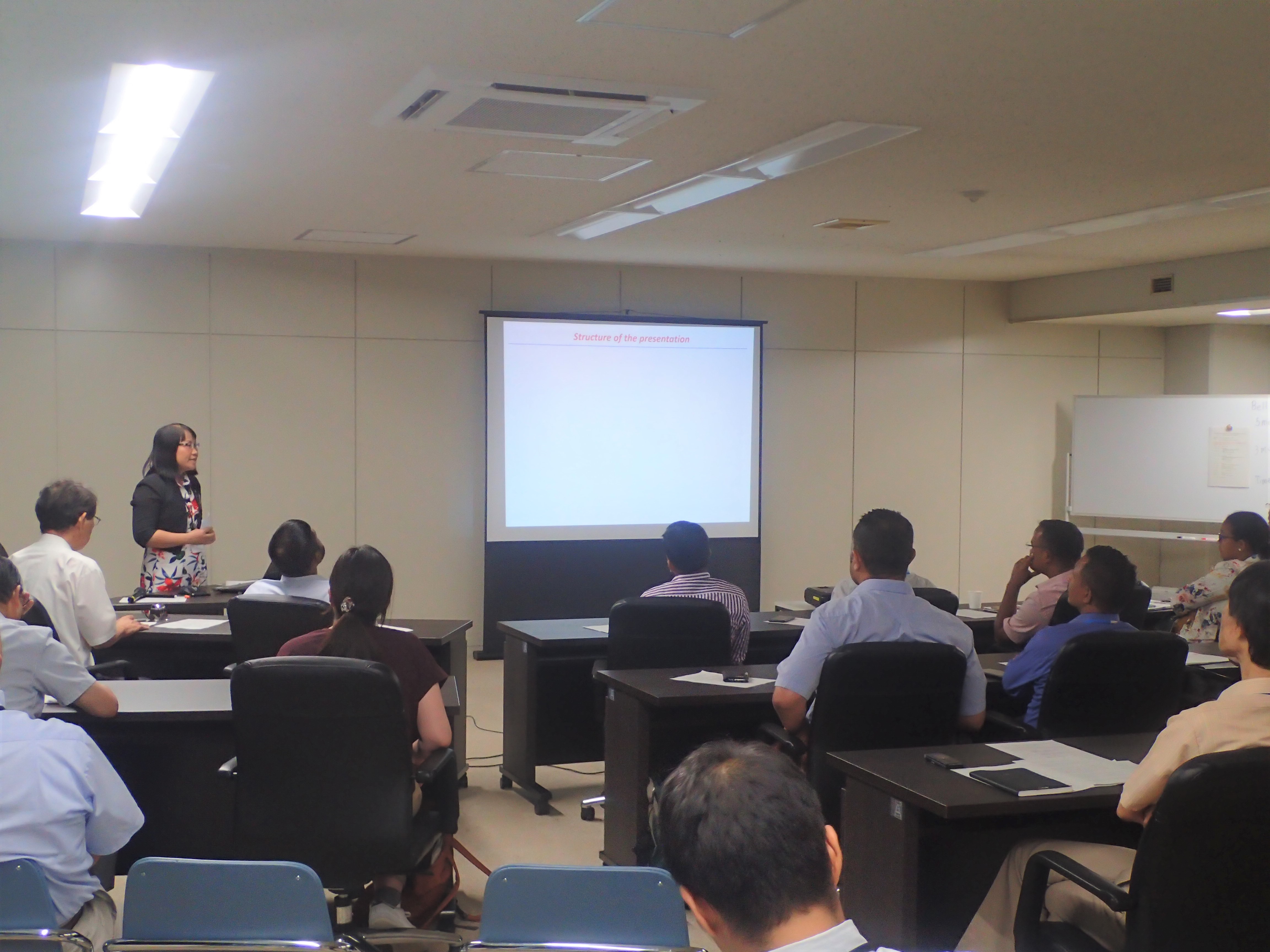 photo of training report presentation
