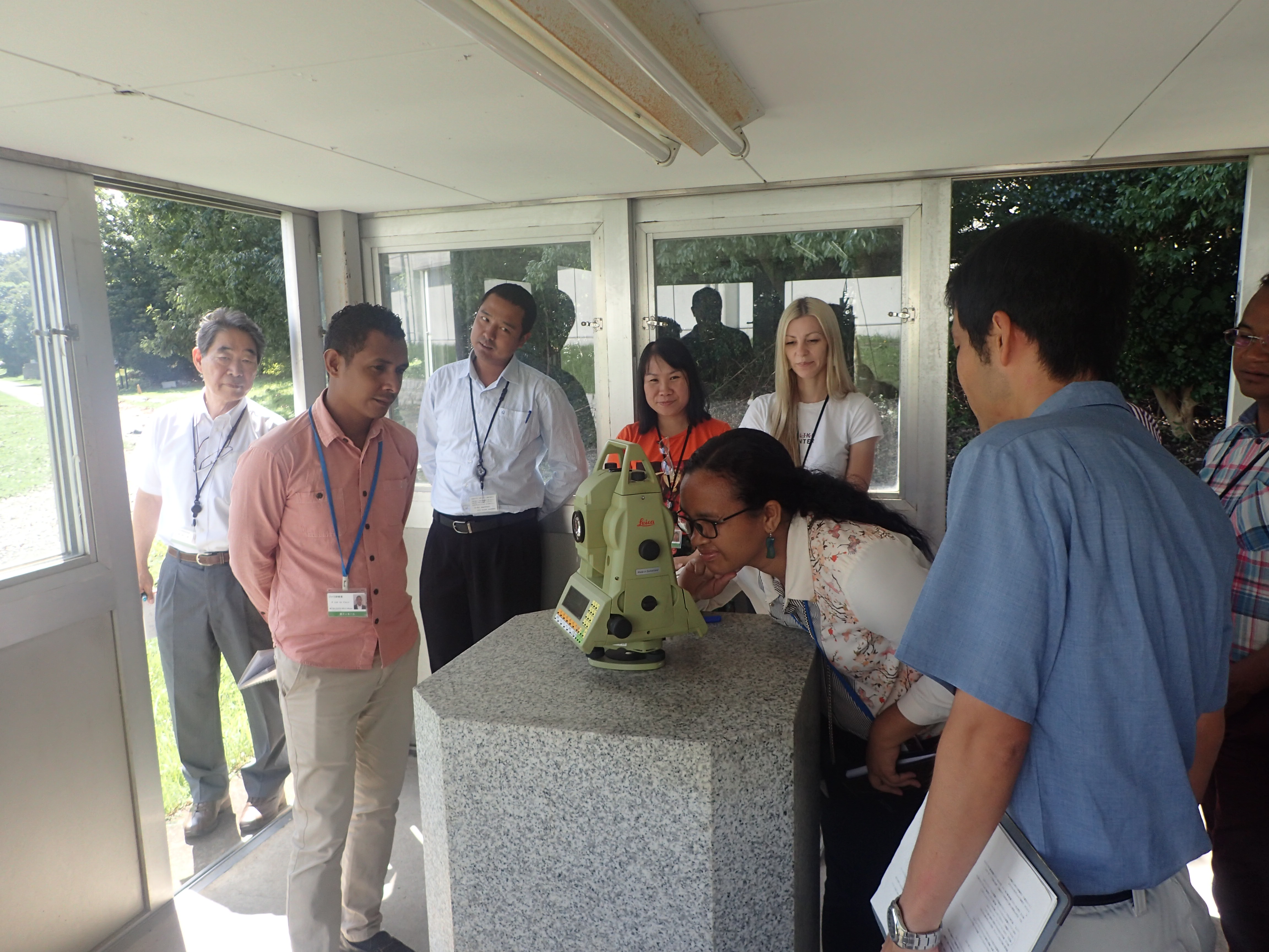 photo of surveying training