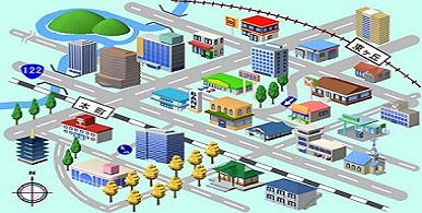 町の案内図