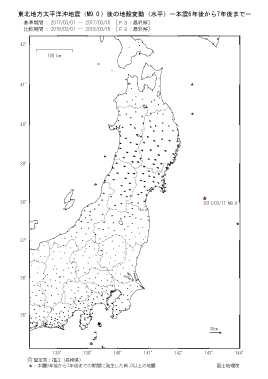 水平変動量（本震6年後から7年後まで）（PDF形式：236KB）