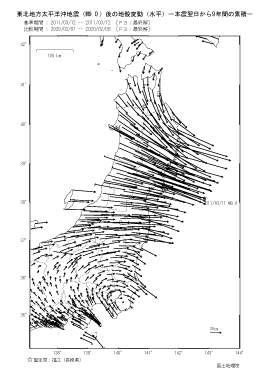 水平変動量（本震翌日から9年間の累積）（PDF形式：238KB）