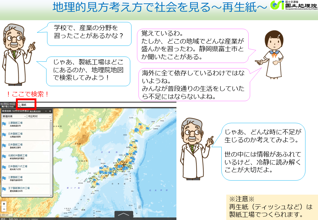 再生紙の事例
