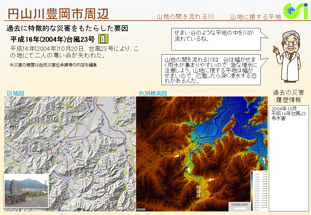 円山川豊岡市周辺特性図1